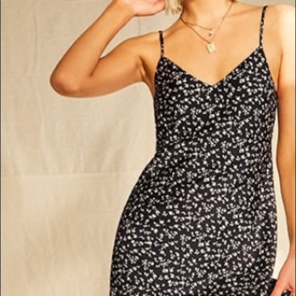 Floral Saten Cami Dress